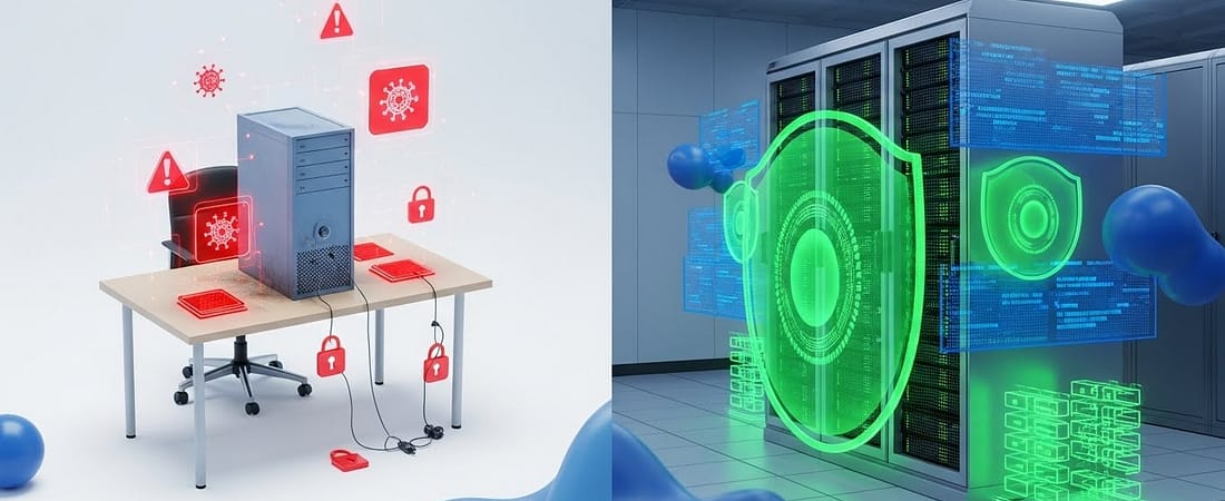 Ransomware en ERPs: Por qué un servidor en la oficina es una bomba de tiempo 1 Ransomware en ERPs: Por qué un servidor en la oficina es una bomba de tiempo